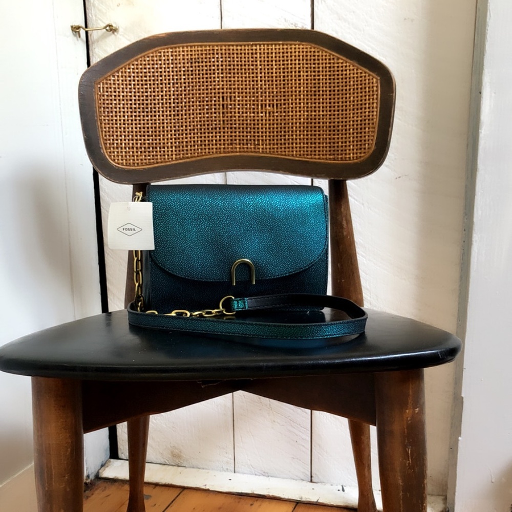 NWT Fossil Ronnie Mini Crossbody Bag Iridescent